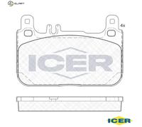 BRAKE PAD SET DISC BRAKE 182173 FOR MERCEDES-BENZ OM 651.921 2.1L 4cyl S-CLASS