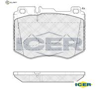 BRAKE PAD SET DISC BRAKE 182195 FOR MERCEDES-BENZ C-CLASS/T-Model/Convertible