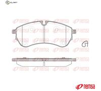BRAKE PAD SET DISC BRAKE 1830.00 FOR MAN TGE/Bus/Platform/Chassis/Van 2.0L 4cyl