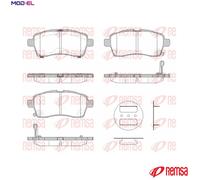 REMSA 1833.02 Brake pad set
