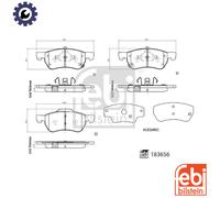 BRAKE PAD SET DISC BRAKE 183656 FOR MG 10E4E 1.0L 3cyl MG ZS SUV15S4C 1.5L 4cyl