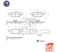 BRAKE PAD SET DISC BRAKE 183658 FOR TOYOTA MAZDA M15A-FXE/FKS 1.5L 1KR-FE 1.0L