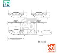 FEBI BILSTEIN 183658 Brake pad set
