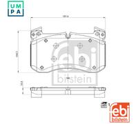 FEBI BILSTEIN 184439 Brake pad set