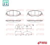 BRAKE PAD SET DISC BRAKE 1870.00 FOR TOYOTA M15A-FKS 1.5L 3cyl YARIS CROSS 1.8L