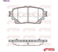 BRAKE PAD SET DISC BRAKE 1872.00 FOR SUZUKI LEXUS TOYOTA bZ4X RAV/VAN 2.5L 4cyl