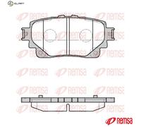 BRAKE PAD SET DISC BRAKE 1872.00 FOR SUZUKI LEXUS TOYOTA bZ4X RAV/VAN 2.5L 4cyl