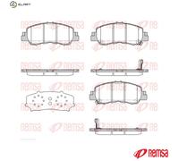 BRAKE PAD SET DISC BRAKE 1881.02 FOR MITSUBISHI 4B12 2.4L 4B40 1.5L 4N14 2.3L