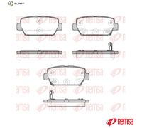 BRAKE PAD SET DISC BRAKE 1882.02 FOR MITSUBISHI 4B12 2.4L 4B40 1.5L 4N14 2.3L