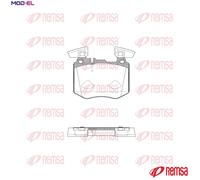 BRAKE PAD SET DISC BRAKE 1883.00 FOR MERCEDES-BENZ M274.920/264.920 2.0L 4cyl