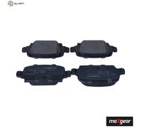 Brake pads Rear Axle 19-0451 MAXGEAR for FIAT ABARTH OPEL