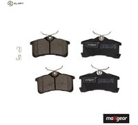 BRAKE PAD SET DISC BRAKE 19-1158 FOR TOYOTA COROLLA/Liftback/Compact AVENSIS