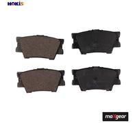 Brake pads Rear Axle 19-1161 MAXGEAR for TOYOTA LEXUS
