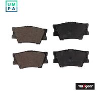 Brake pads Rear Axle 19-1161 MAXGEAR for TOYOTA LEXUS