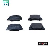 Brake pads Rear Axle 19-1409 MAXGEAR for TOYOTA CAMRY PRIUS Liftback