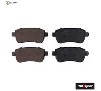 Brake pads Rear Axle 19-2126 MAXGEAR for RENAULT MEGANE III Coupe MEGANE CC ZOE