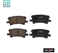Brake pads Rear Axle 19-2884 MAXGEAR for LEXUS RX