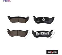Brake pads Rear Axle 19-2897 MAXGEAR for JEEP WRANGLER Mk II CHEROKEE