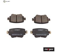 MAXGEAR 19-3058 Brake Pads Set Rear for Leon Caddy Octavia A1 Q3 Polo Alhambra S