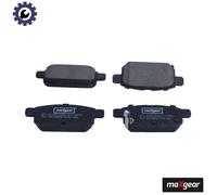 Brake pads Rear Axle 19-3396 MAXGEAR for SUZUKI SWIFT III SX4 S-CROSS VITARA