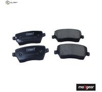 Brake pads Front Axle 19-3605 MAXGEAR for NISSAN MICRA IV NOTE MICRA V