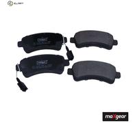 Brake pads Rear Axle 19-3675 MAXGEAR for FIAT PEUGEOT CITROËN OPEL