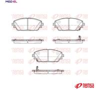 BRAKE PAD SET DISC BRAKE 1900.02 FOR MAZDA P5X4 1.5L PEXN/HFY7/PEXP/HFY1 2.0L