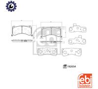 FEBI BILSTEIN 192654 Brake pad set