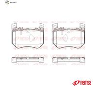 BRAKE PAD SET DISC BRAKE 1953.00 FOR MERCEDES-BENZ M 256.930 3.0L 6cyl S-CLASS