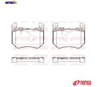 BRAKE PAD SET DISC BRAKE 1953.00 FOR MERCEDES-BENZ M 256.930 3.0L 6cyl S-CLASS