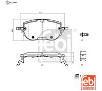 BRAKE PAD SET DISC BRAKE 196639 FOR SKODA ENYAQ/iV/SUV VW CUPRA AUDI