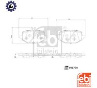 BRAKE PAD SET DISC BRAKE 196779 FORBRAKE PAD SET DISC BRAKE 196779 FOR MERCEDES-