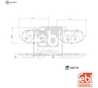 FEBI BILSTEIN 196779 Brake pad set