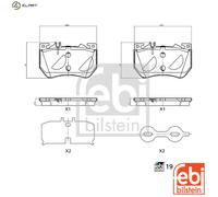FEBI BILSTEIN 196780 Brake pad set