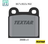 BRAKE PAD SET DISC BRAKE 2000906 FOR ALFA ROMEO AR01590/00515 2.0L 4cyl SPIDER