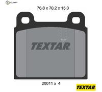 Brake Pads Set Front 2001107 Genuine OE Textar 90135199700 91135193800