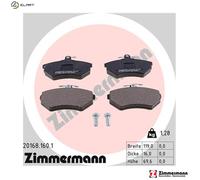 ZIMMERMANN 20168.160.1 Brake pad set