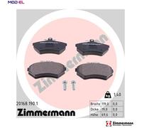 ZIMMERMANN 20168.190.1 Brake pad set