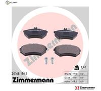 ZIMMERMANN 20168.190.1 Brake pad set