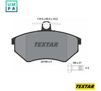 Front Brake Pad Set For Disc Fits VW Corrado Golf Passat Scirocco TEXTAR 2016801