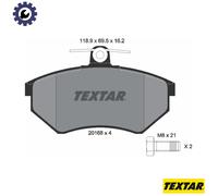 Front Brake Pad Set For Disc Fits VW Corrado Golf Passat Scirocco TEXTAR 2016801