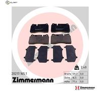 BRAKE PAD SET DISC BRAKE 20217.165.1 FOR LAND ROVER RANGE/SPORT/SUV/III/Mk 2.7L