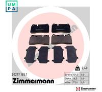 BRAKE PAD SET DISC BRAKE 20217.165.1 FOR LAND ROVER RANGE/SPORT/SUV/III/Mk 2.7L