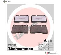 ZIMMERMANN 20217.965.1 Brake pad set