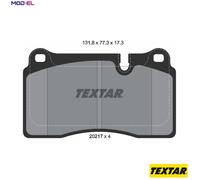 Brake Pads Full Set Of 4 Front 2021701 Textar Land Rover