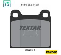 TEXTAR 2022803 Brake pad set