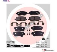 ZIMMERMANN 20261.190.2 Brake pad set