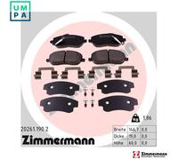 ZIMMERMANN 20261.190.2 Brake pad set