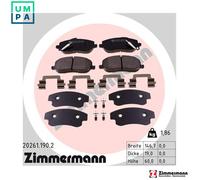 ZIMMERMANN 20261.190.2 Brake pad set