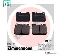 BRAKE PAD SET DISC BRAKE 20341.175.1 FOR MERCEDES-BENZ M 115.954 2.3L 4cyl 123
